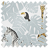 Wild Thing, Powder Blue - Motorised Roman Blind